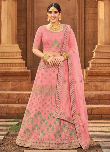 Pink Colour MRUDANGI ZOYA Fancy Designer Wedding Wear Heavy Lahenga Choli Collection 1016